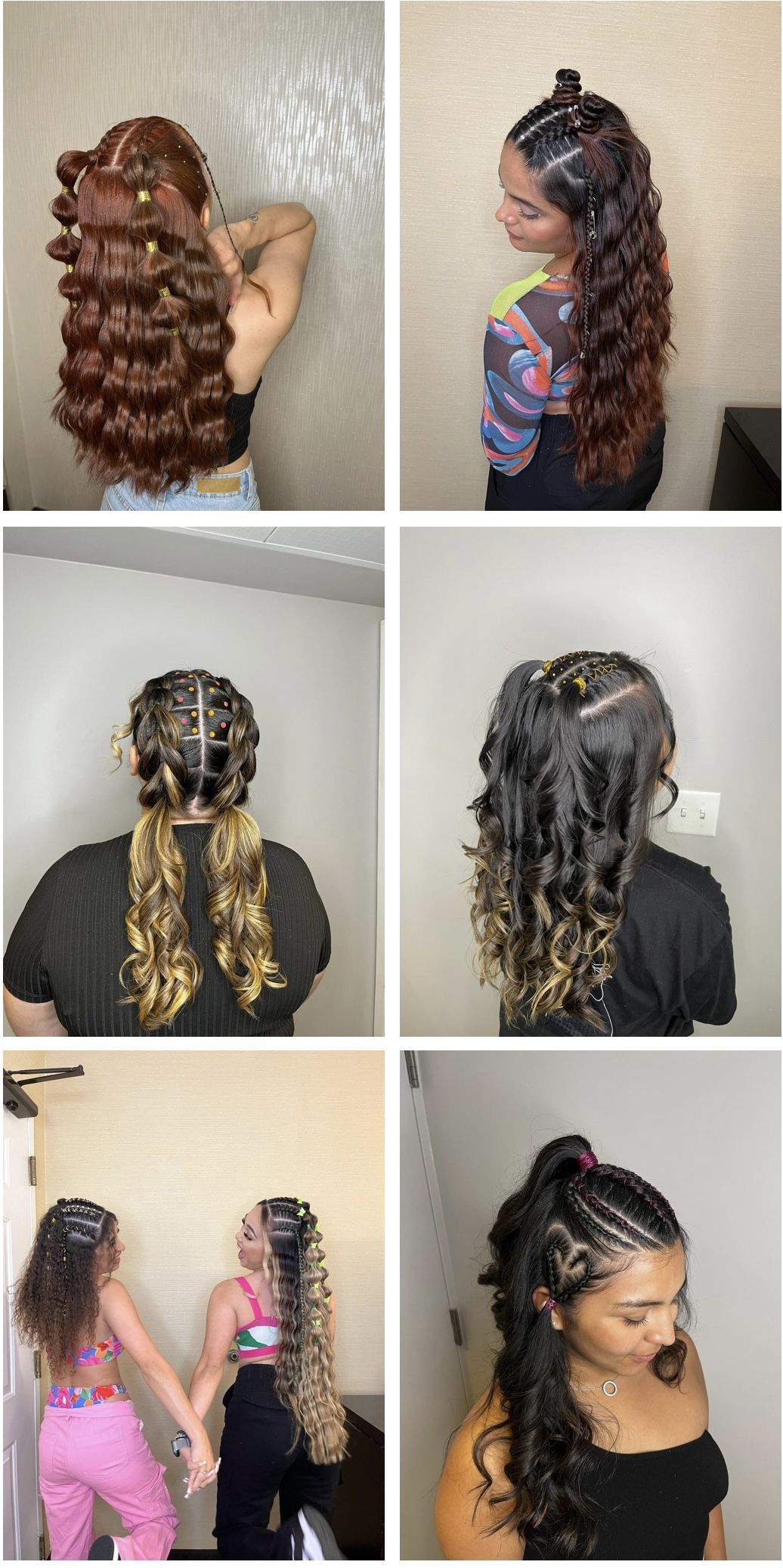 Hairstyles/hair Extencions Festival/concert Hair clips