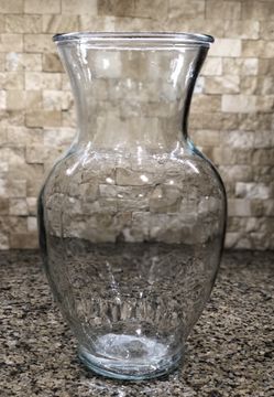 Glass Vase 11" tall