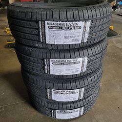 225 65 17 NEW TIRES RAV4 ROUGE HIGHLANDER CRV EQUINOX CARAVAN JOURNEY KIA