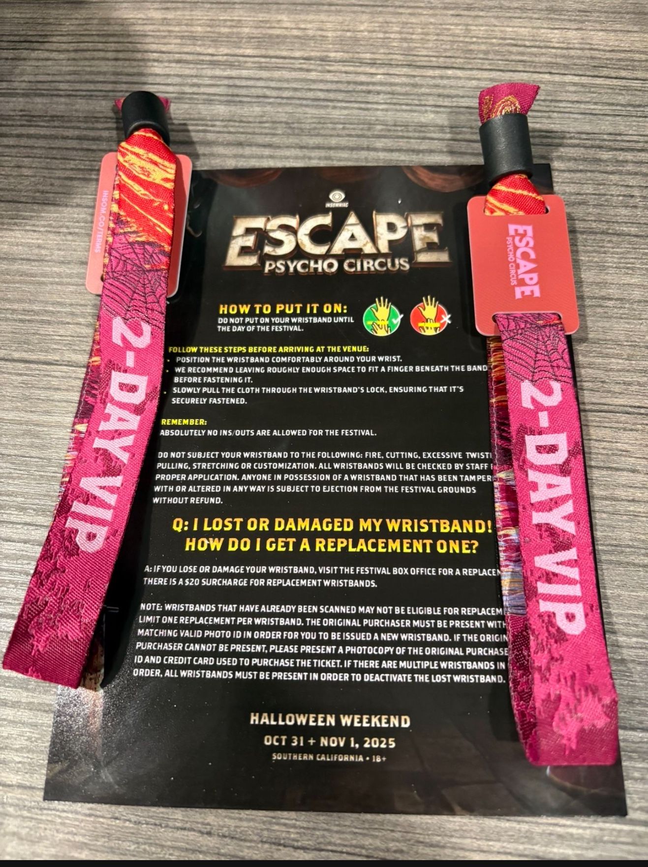 Escape Tickets!