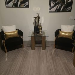 2 Black Chairs Chairs Only No Decor! FCFS