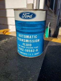 Vintage Ford ATF And Power Steering Fluid Can Full