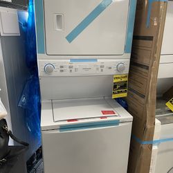 Frigidaire 27β Washer And Dryer Stackable In White New Open Box