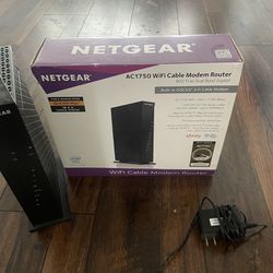 AC1750wifi Cable Modem Router, NETGEAR With Box and Paper Book Content....$50