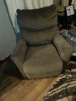 Gray Fabric Recliner Chair