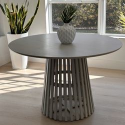 Round Dining Table Cream