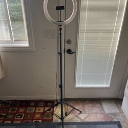 Ring Light with 7’ Adjustable Stand + Phone/Camera Holder