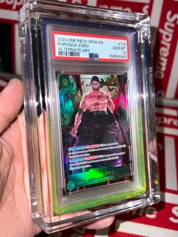 Roronoa Zoro - Alternate Art - Wings of the Captain - One Piece TCG - SEC - OP06-118 - 1 Available - PSA 10