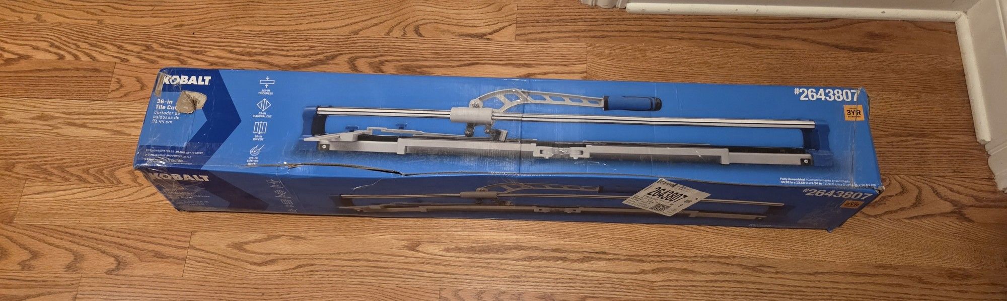 Kobalt 36 Inch Ceramic Tile Cutter - New