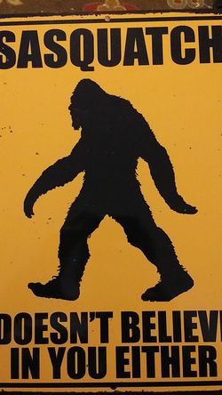 Bigfoot sign