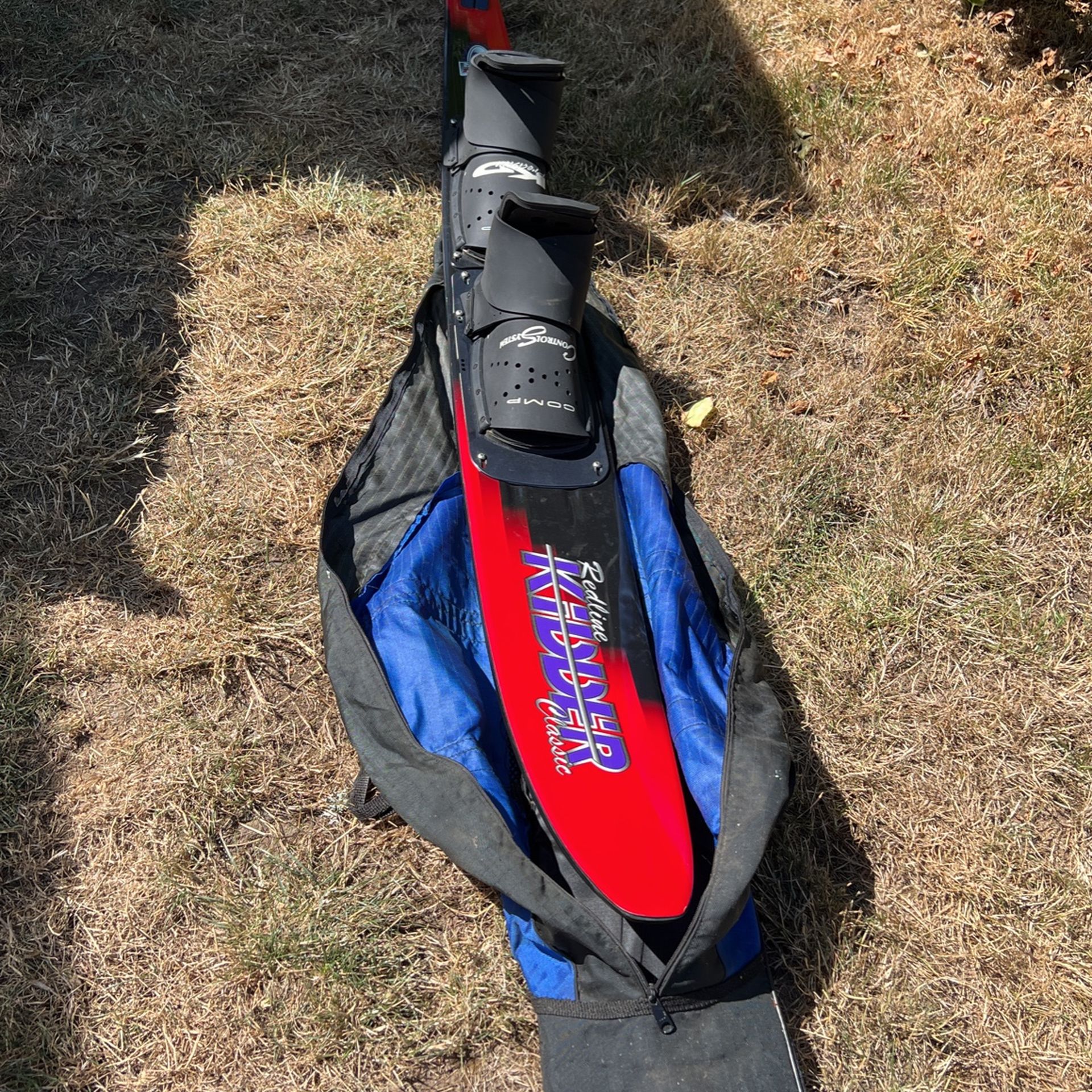 Kidder Redline Classic Slalom Water Ski with Carrying Case