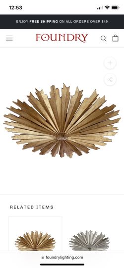 Foundry Light Fixture SKU: CHC 4402GI