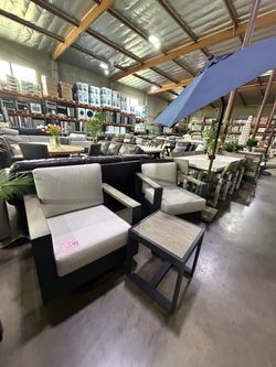 3 pc Patio set table and chairs from Costco