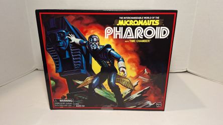 SDCC EXCLUSIVE MICRONAUTS PHAROID w/TIME CHAMBER FIGURE SET HASBRO BRAND NEW