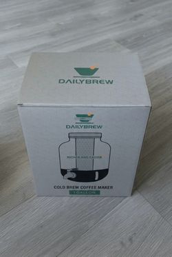 Brand New DailyBrew 1-Gallon Cold Brew Coffee Maker - Sealed in Box