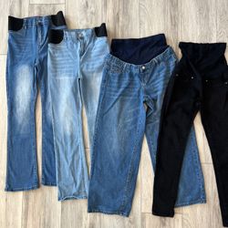 4 =60dlls MATERNITY JEANS🤰🏽