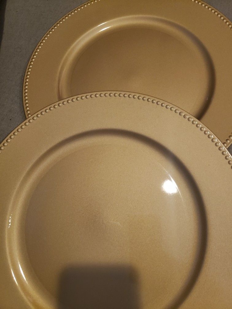 Gold Charger Plates (READ NOTES)