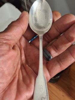 **ANTIQUE**EPNS. A1 STERLING SILVER TEASPOON (SHEFFIELD, ENGLAND)