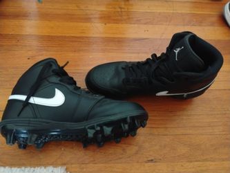 Nike Air Jordan Mid Football Cleats Black White