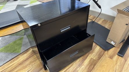 File cabinet with lock and key