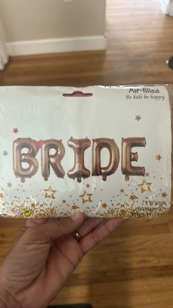 Bride balloons and fringe