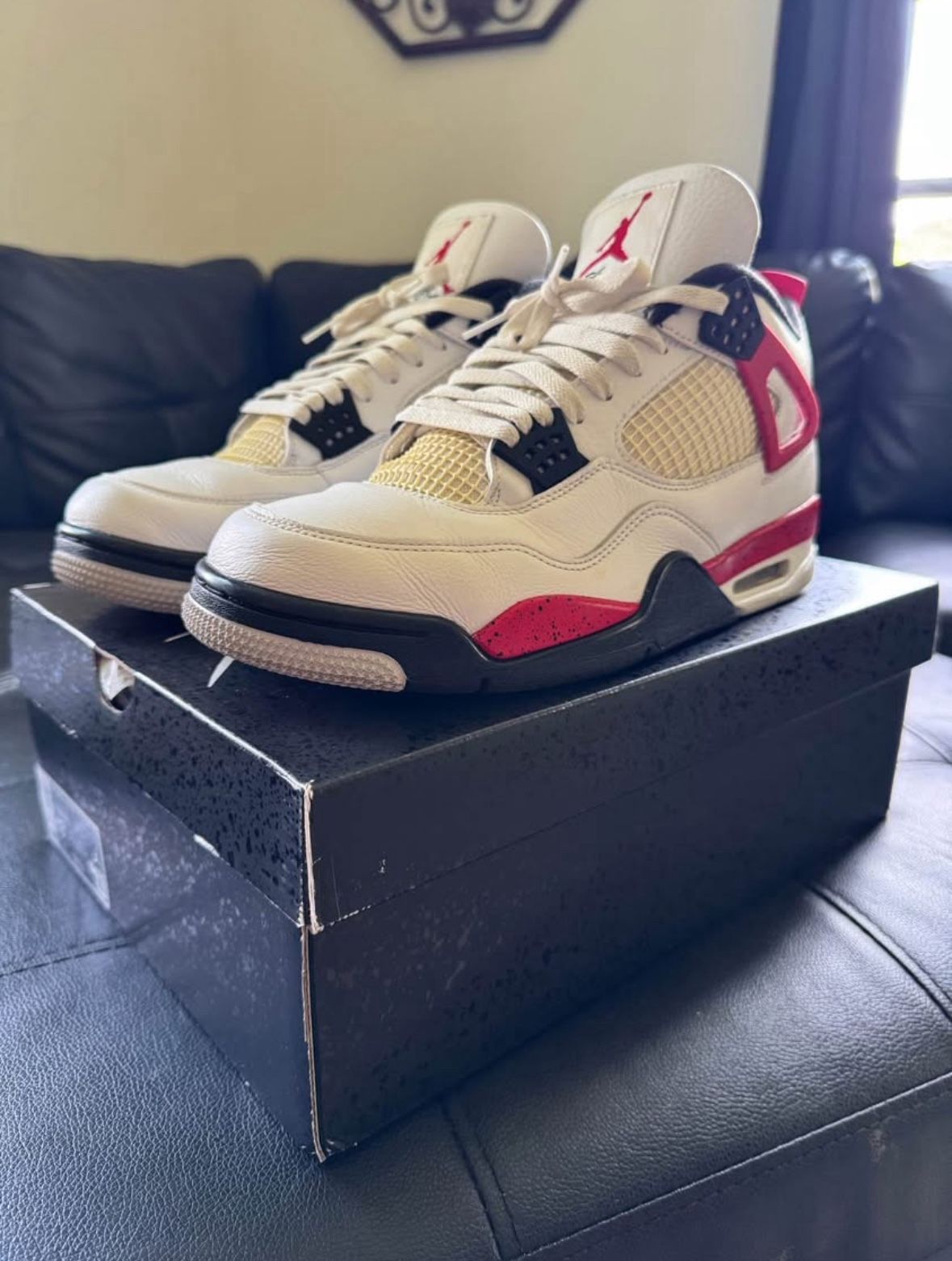 (2023) Fire Red/ Cement Jordan 4’s