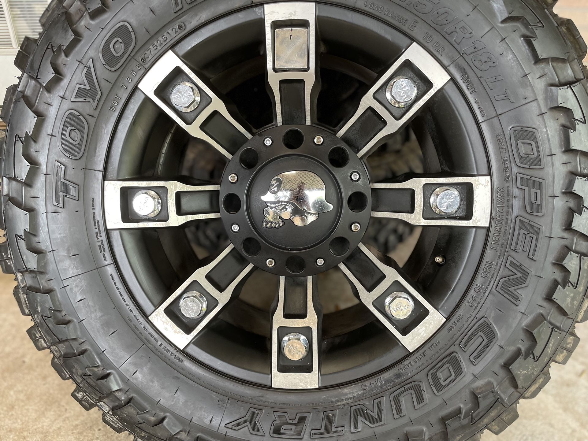 18 Inch Metal Mulisha Wheels & Toyo Open Country Tires