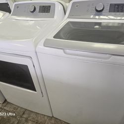 Ge Washer And Electric Dryer Matching Set Working Perfectly Fine Very Clean Super Capacity I Can Deliver To You 90 Days Warranty 