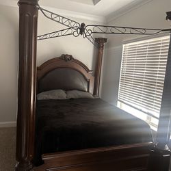Queen Bed, Box spring, Dresser