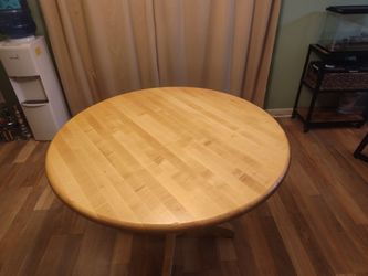 Wood dining table
