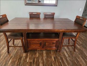Ashley Dining Table & Chairs w/storage