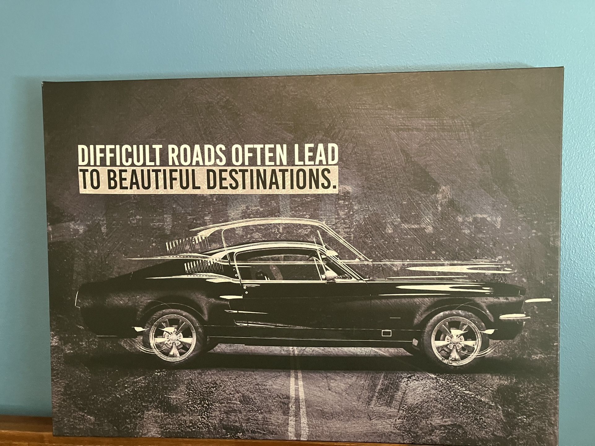 Destinations Car Canvas Modern Mancave Art Prints by Notoriart, Gallery Wrapped