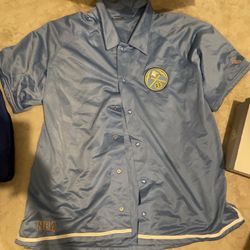 New VTG Nike NBA Denver Nuggets Warm Up Shooting Shirt Jersey XXL Basketball NWT