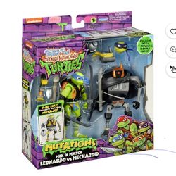 Tales of Teenage Mutant Ninja Turtles: Mutations Mix and Match Leonardo vs. Mechazoid Figure 2-Pack
