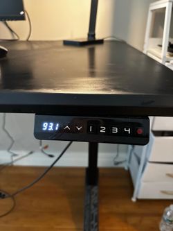 Electric Standing Desk + Ergonomic Office Chair Setup
