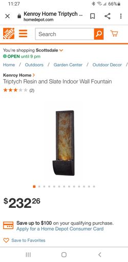 NEW LIGHTED WALL FOUNTAIN 3 FEET TALL