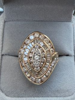 14k gold diamond ring