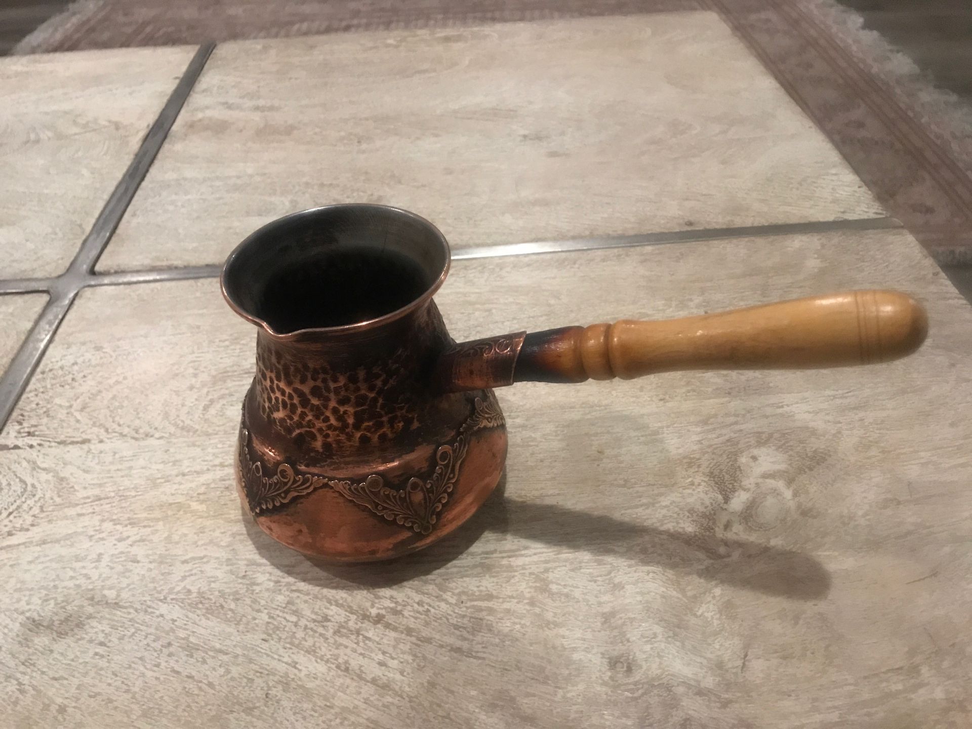 Beautiful Copper Turkish caffe pot