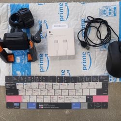 Negociable] Phone mount, USB-C Apple cable, Mouse, Keyboard cover