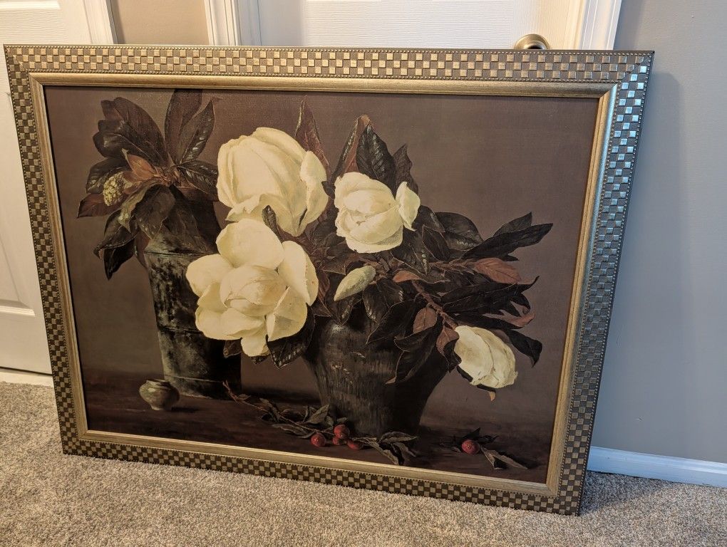 Large Classic Flower Painting