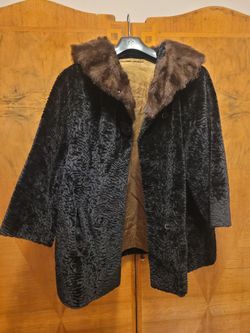 Vintage Women's Boiled Wool 3/4 Sleeve Jacket