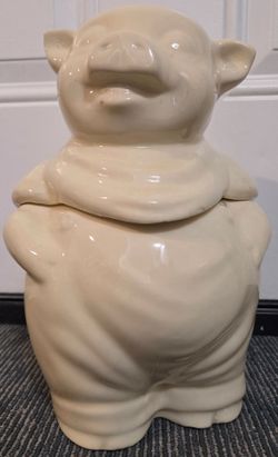 Vintage 1940s Shawnee Smiley Pig ceramic cookie jar