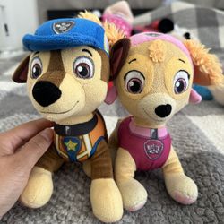 Chase And Skye Plush Animals