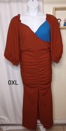 New Beautiful Rushed Front Dress Plus Size (0XL) $10