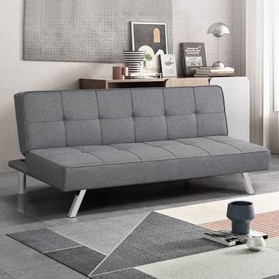 NEW Serta Sleeper Bed Sofa Charcoal Grey Couch BRAND NEW