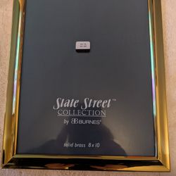 Solid Brass 8" X 10" Picture Frame - Great Condition 