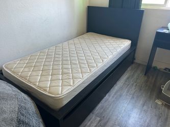 ikea twin bed with two cabinets under. PICK UP IN LEMON GROVE BY TUESDAY 6/30 at 3pm