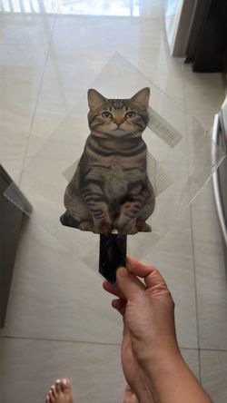 Cat Print garden decor