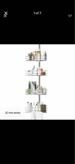 New Adjustable Corner Shower Caddy: new in box