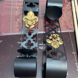 Metal Wall Candel Holder